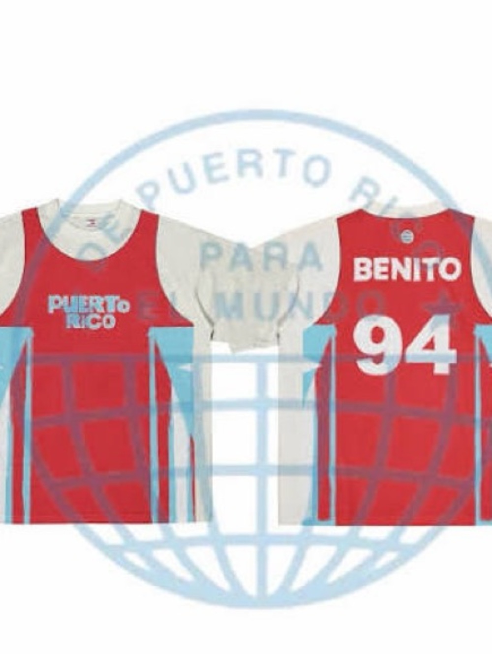 Bad Bunny Puerto Rico Basketball Shirt - LARGE